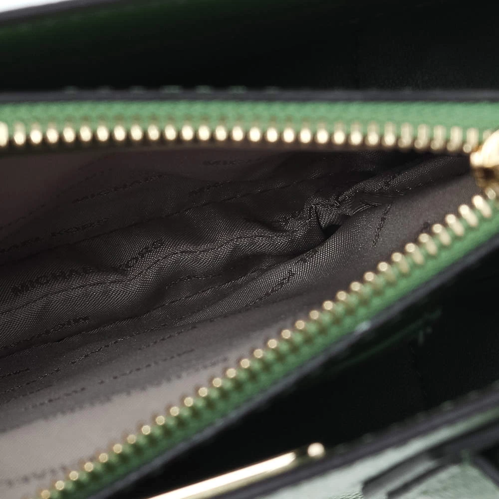 Michael Kors Green Floral Embellished Leather Small Mercer Tote For Women - Image 7