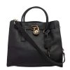 Michael Kors Black Leather Hamilton Tote For Women