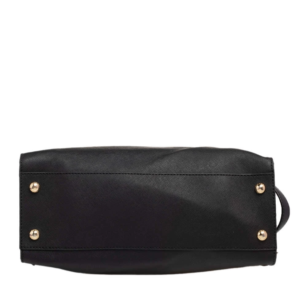 Michael Kors Black Leather Hamilton Tote For Women - Image 6