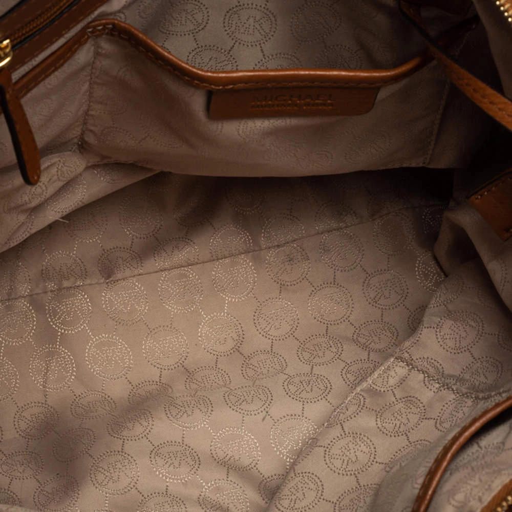 Michael Kors Brown Pebbled Leather Ciara Satchel For Women - Image 7