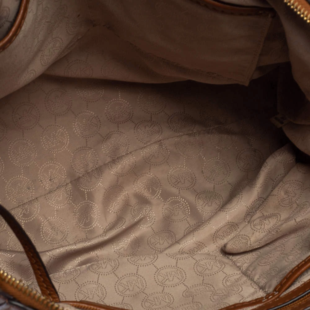 Michael Kors Brown Pebbled Leather Ciara Satchel For Women - Image 8