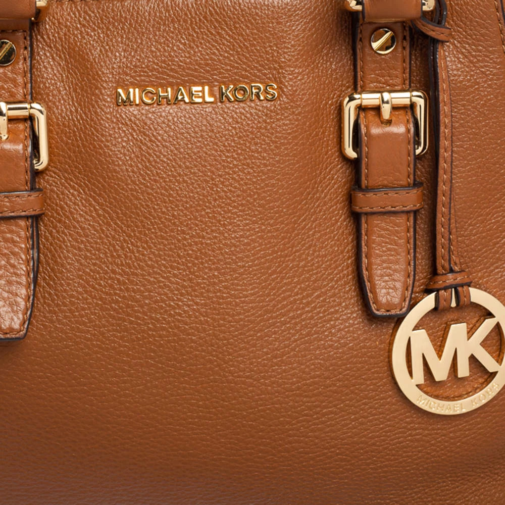 Michael Kors Brown Pebbled Leather Ciara Satchel For Women - Image 5