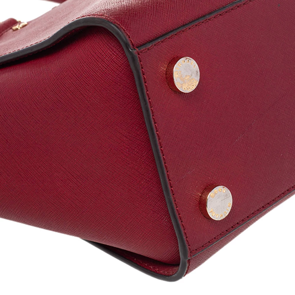 MICHAEL Michael Kors Red Leather Medium Selma Satchel For Women - Image 10