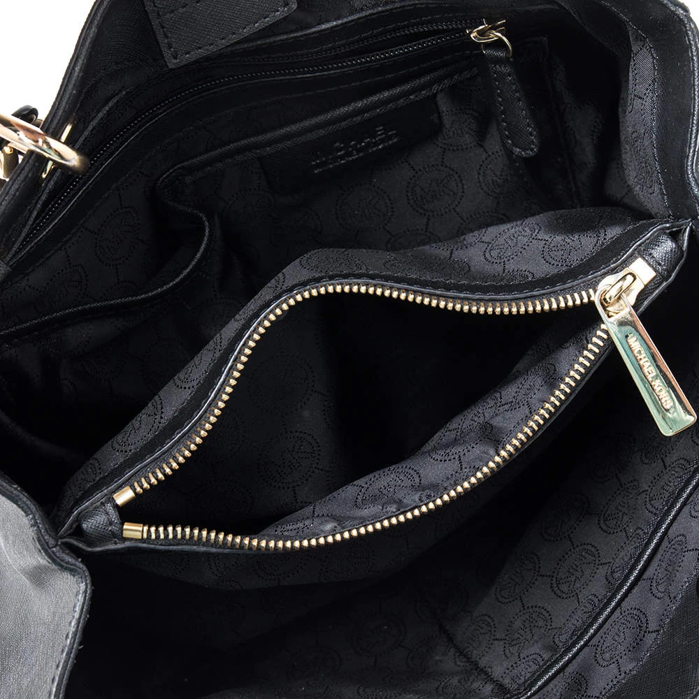 MICHAEL Michael Kors Black Leather Medium Cynthia Tote For Women - Image 7