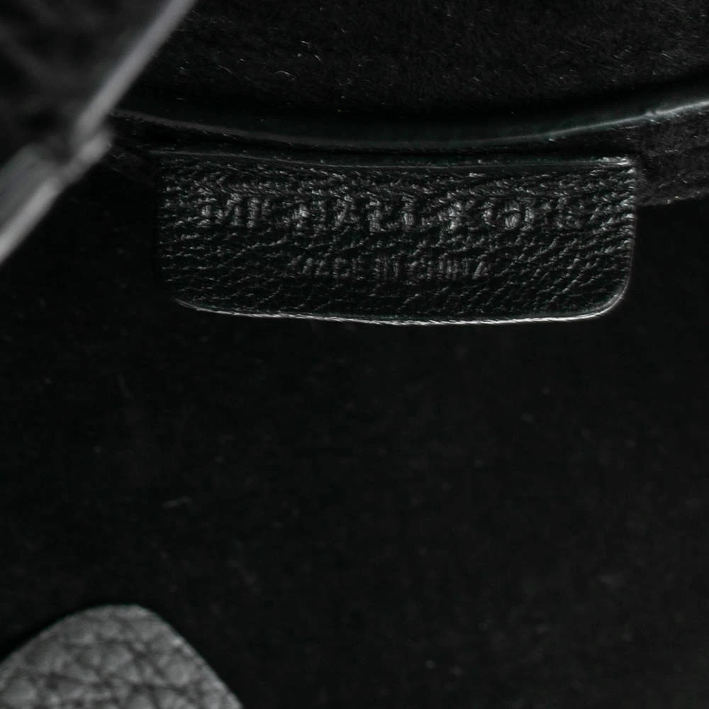 Michael Kors Black Leather Shopper Tote For Women - Image 8