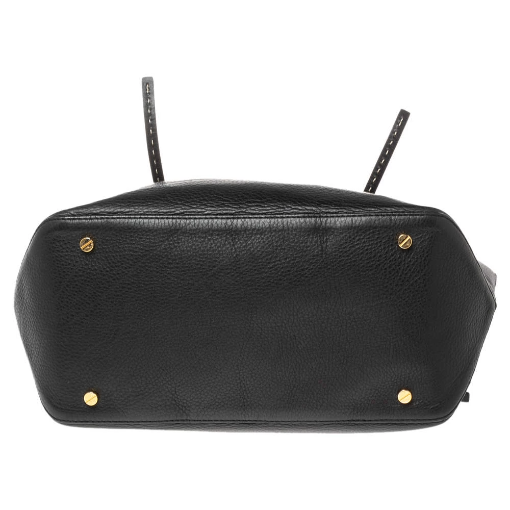 Michael Kors Black Leather Shopper Tote For Women - Image 6