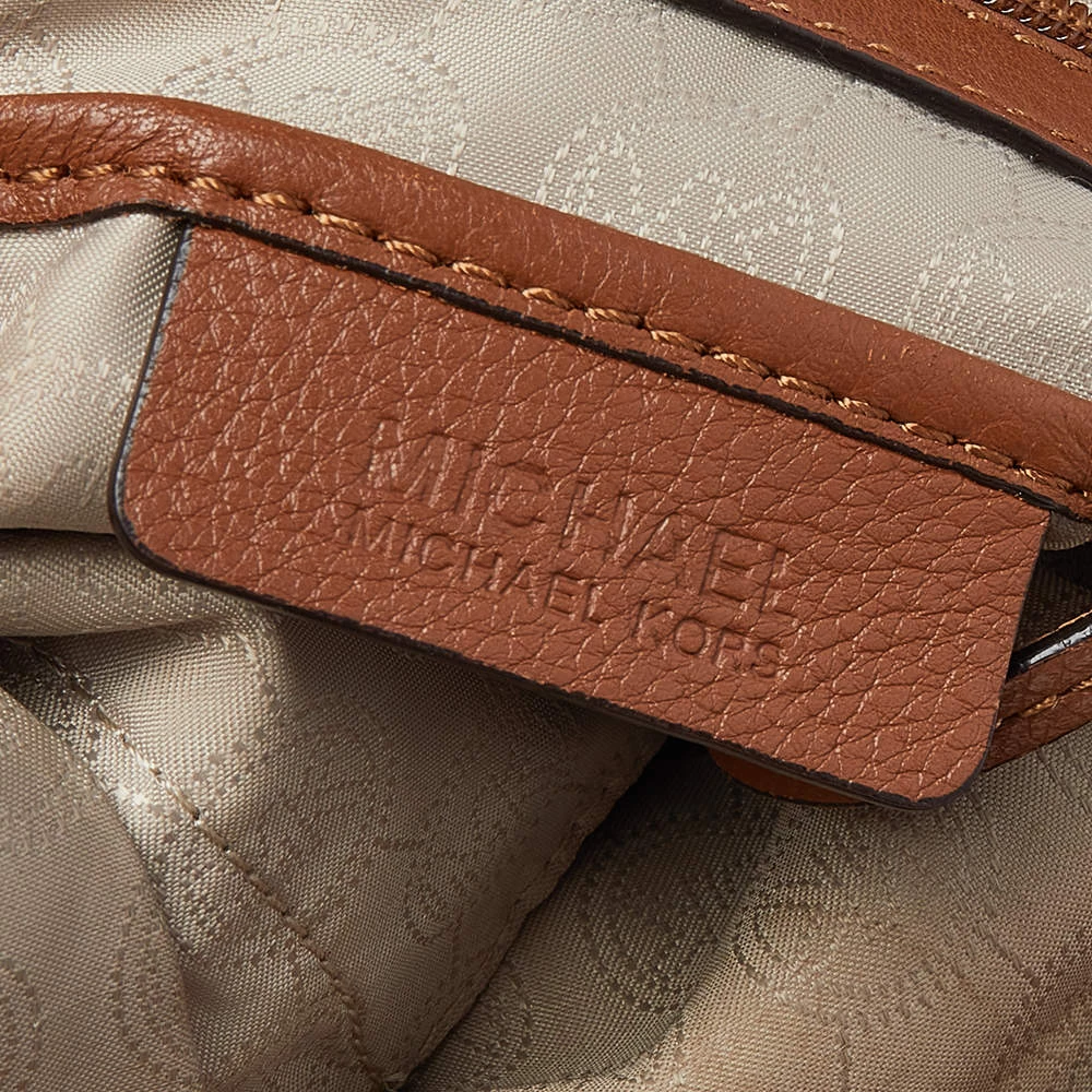 Michael Kors Brown Leather Bedford Satchel For Women - Image 8