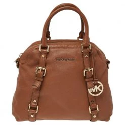 Michael Kors Brown Leather Bedford Satchel For Women