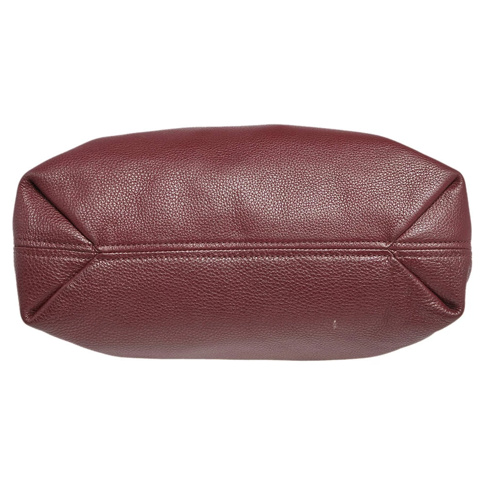 MICHAEL Michael Kors Burgundy Leather Jet Set Chain Shoulder Bag For Women - Image 6