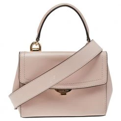 Michael Kors Pink Leather Ava Top Handle Bag For Women