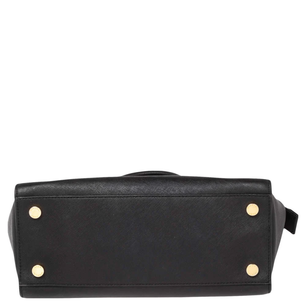 MICHAEL Michael Kors Black Leather Large Selma Satchel For Women - Image 6