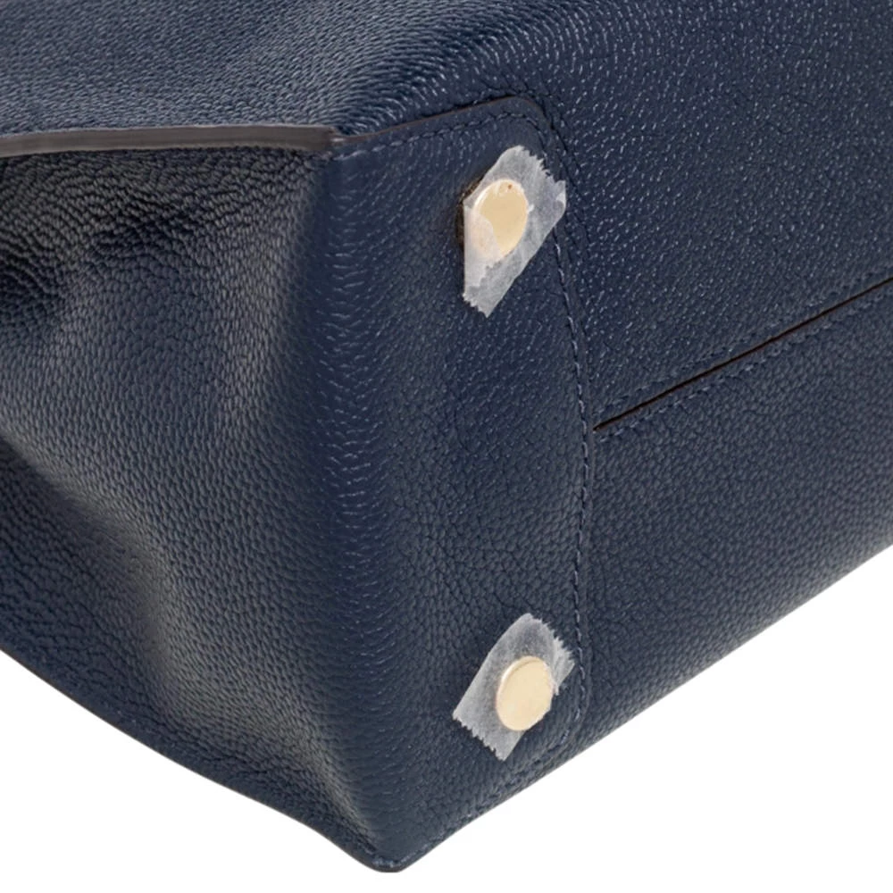 Michael Kors Navy Blue Grained Leather Large Mercer Tote For Women - Image 11