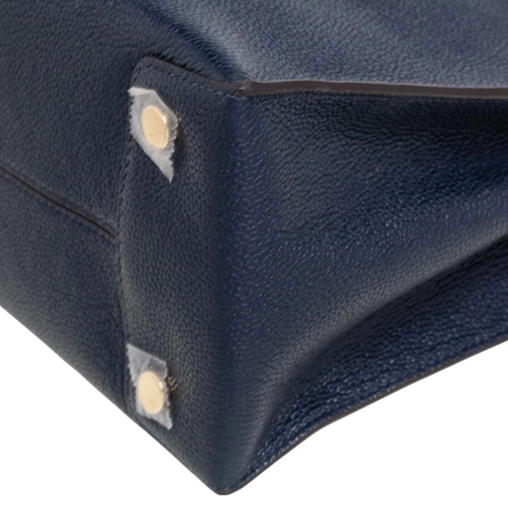 Michael Kors Navy Blue Grained Leather Large Mercer Tote For Women - Image 12