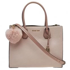 Michael Kors Beige Leather Large Mercer Tote For Women