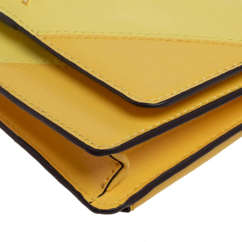 Michael Kors Yellow Leather Phone Crossbody Bag For Women - Image 10