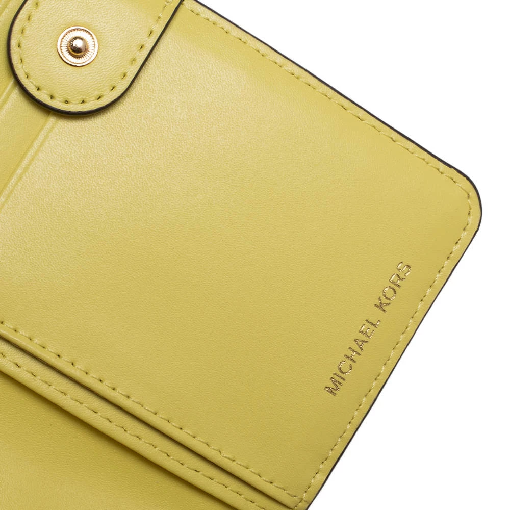 Michael Kors Yellow Leather Phone Crossbody Bag For Women - Image 8