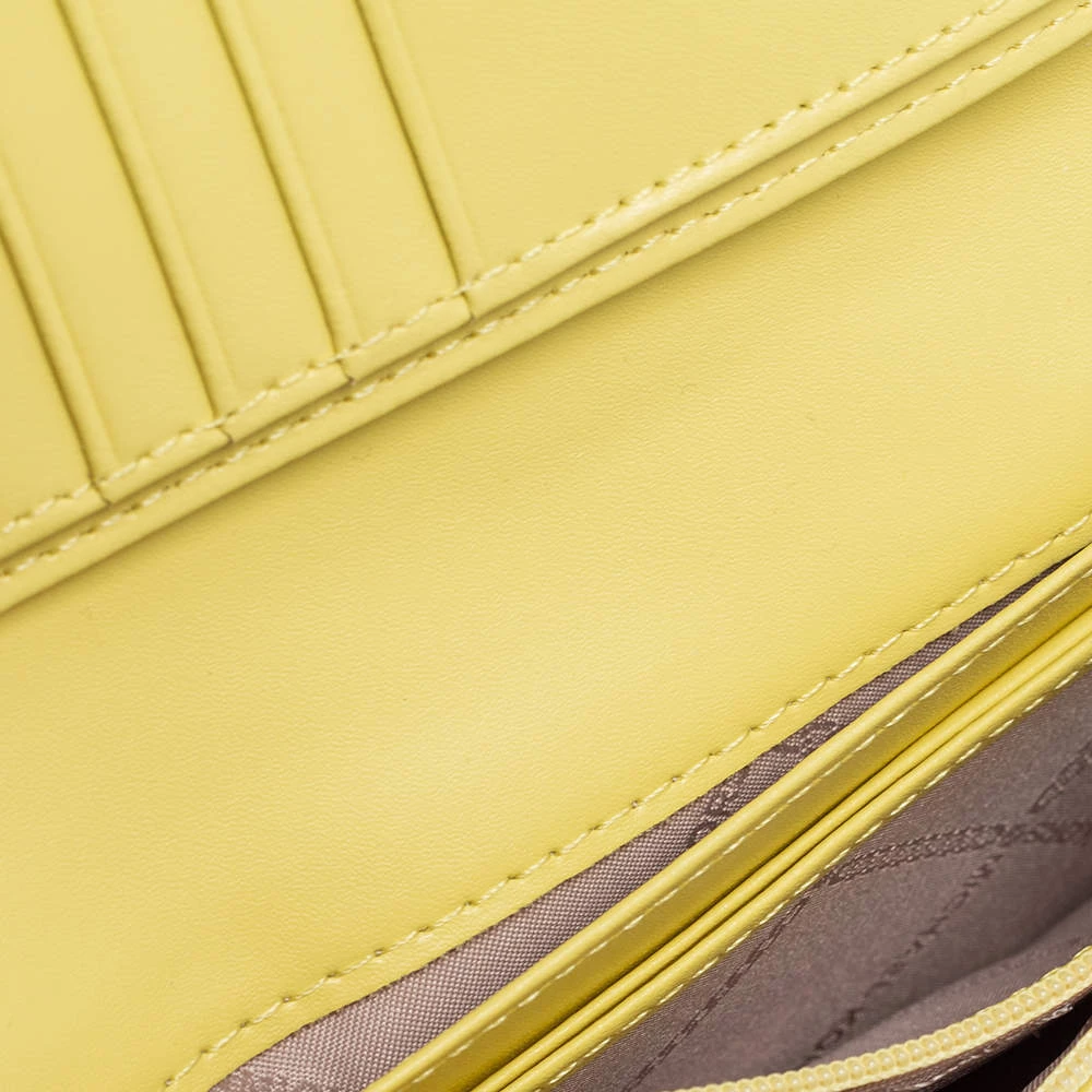 Michael Kors Yellow Leather Phone Crossbody Bag For Women - Image 7