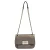 Michael Kors Grey Leather Sloan Flap Shoulder Bag For Women