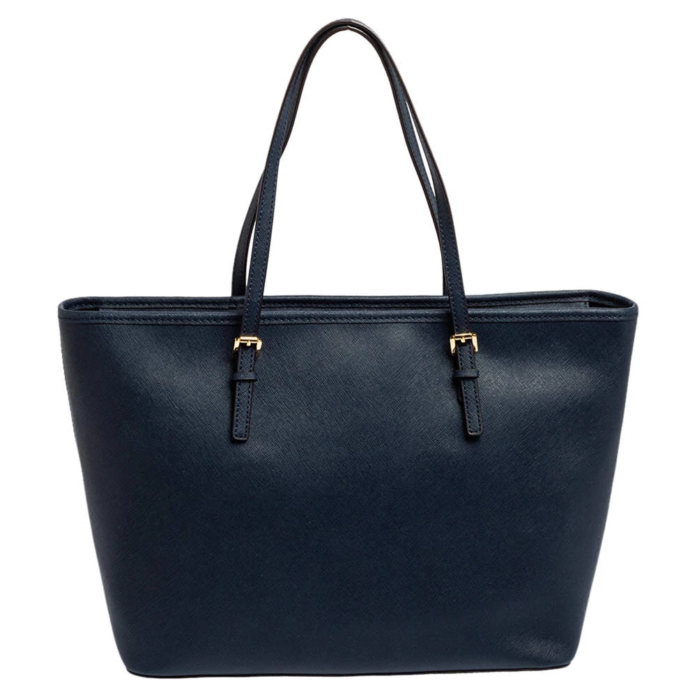Michael Kors Blue Saffiano Leather Jet Set Travel Tote For Women - Image 4