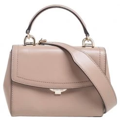 Michael Kors Beige Leather Ava Top Handle Bag For Women