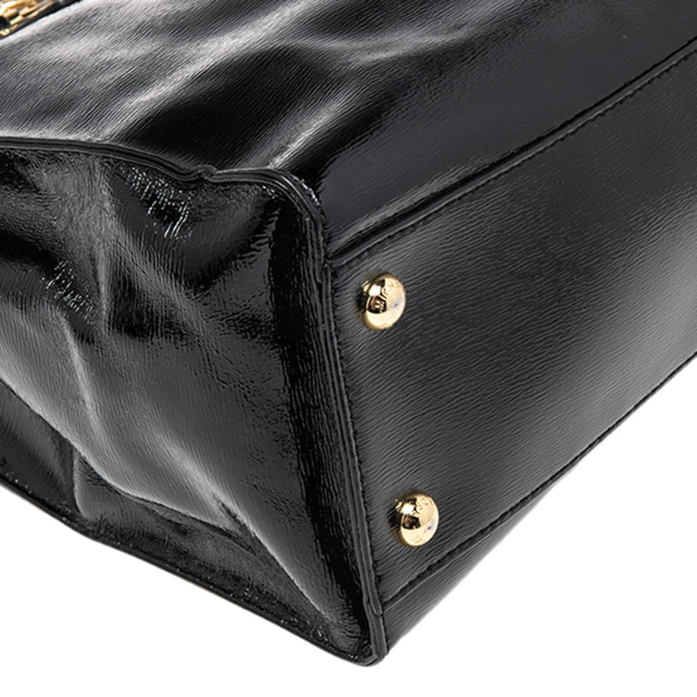 MICHAEL Michael Kors Black Patent Leather Large Hamilton North South Tote For Women - Image 10