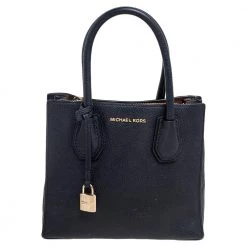 Michael Kors Black Leather Mini Mercer Tote For Women