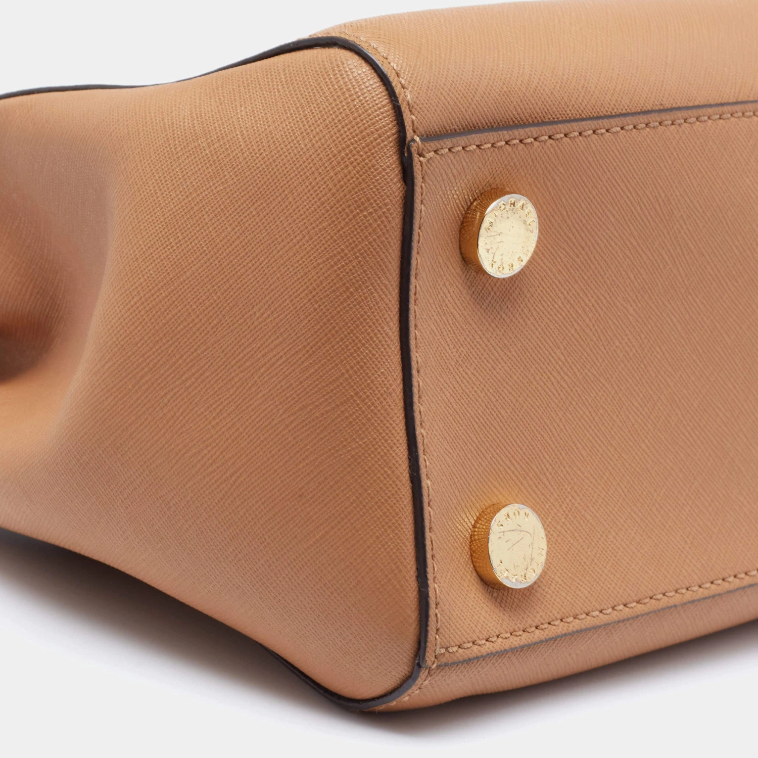 Michael Kors Brown Saffiano Leather Savannah Satchel For Women - Image 12