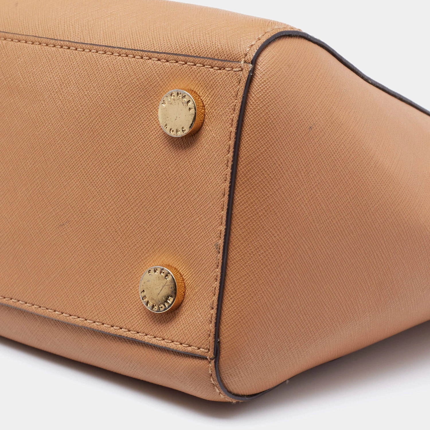 Michael Kors Brown Saffiano Leather Savannah Satchel For Women - Image 13