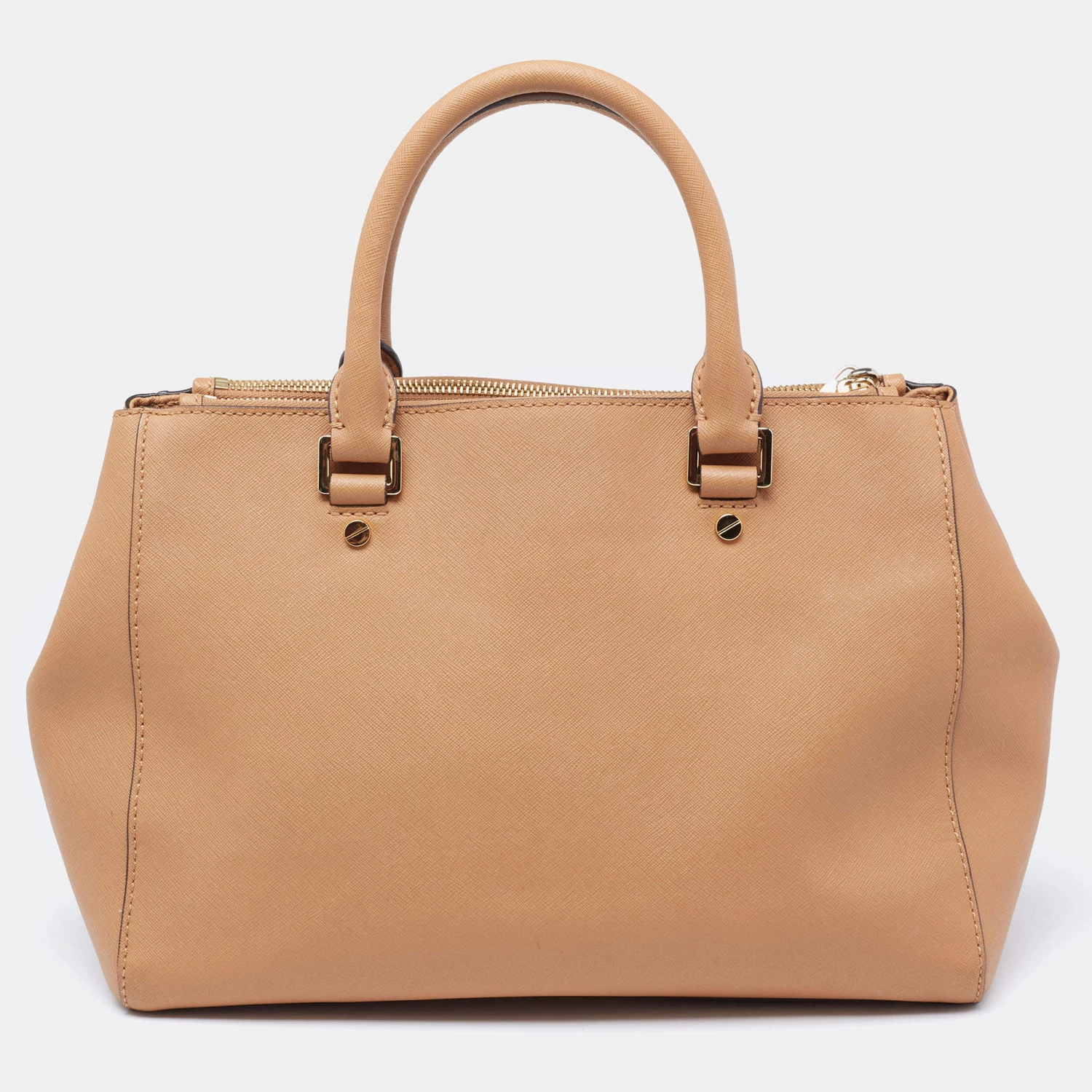 Michael Kors Brown Saffiano Leather Savannah Satchel For Women - Image 4