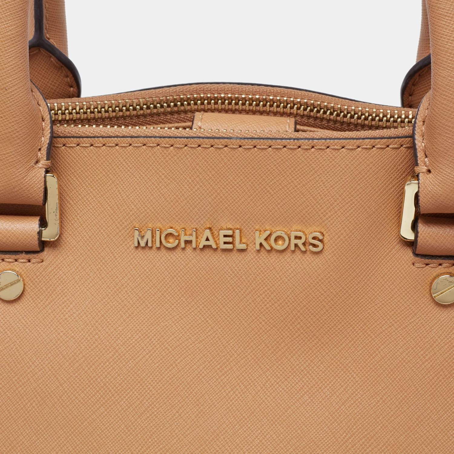 Michael Kors Brown Saffiano Leather Savannah Satchel For Women - Image 5