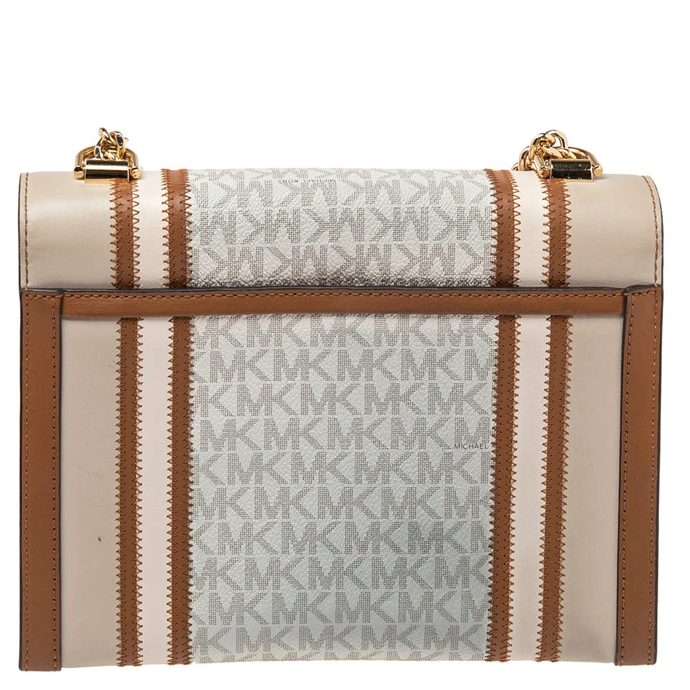 Michael Kors Multicolor Signature Canvas And Leather Whitney Shoulder Bag For Women - Image 4