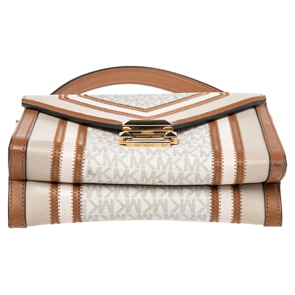 Michael Kors Multicolor Signature Canvas And Leather Whitney Shoulder Bag For Women - Image 6