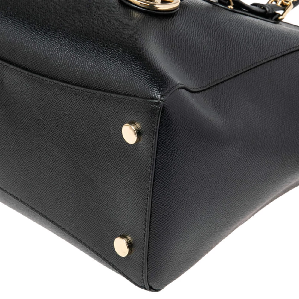 Michael Kors Black Leather Voyager Tote For Women - Image 12