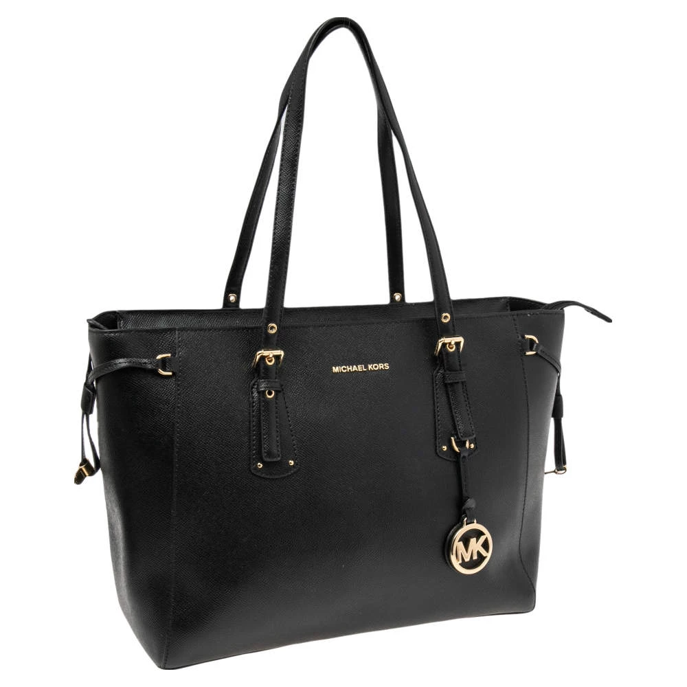 Michael Kors Black Leather Voyager Tote For Women - Image 3