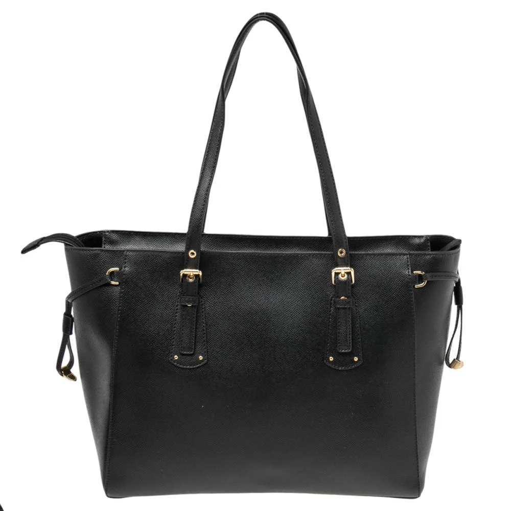 Michael Kors Black Leather Voyager Tote For Women - Image 4