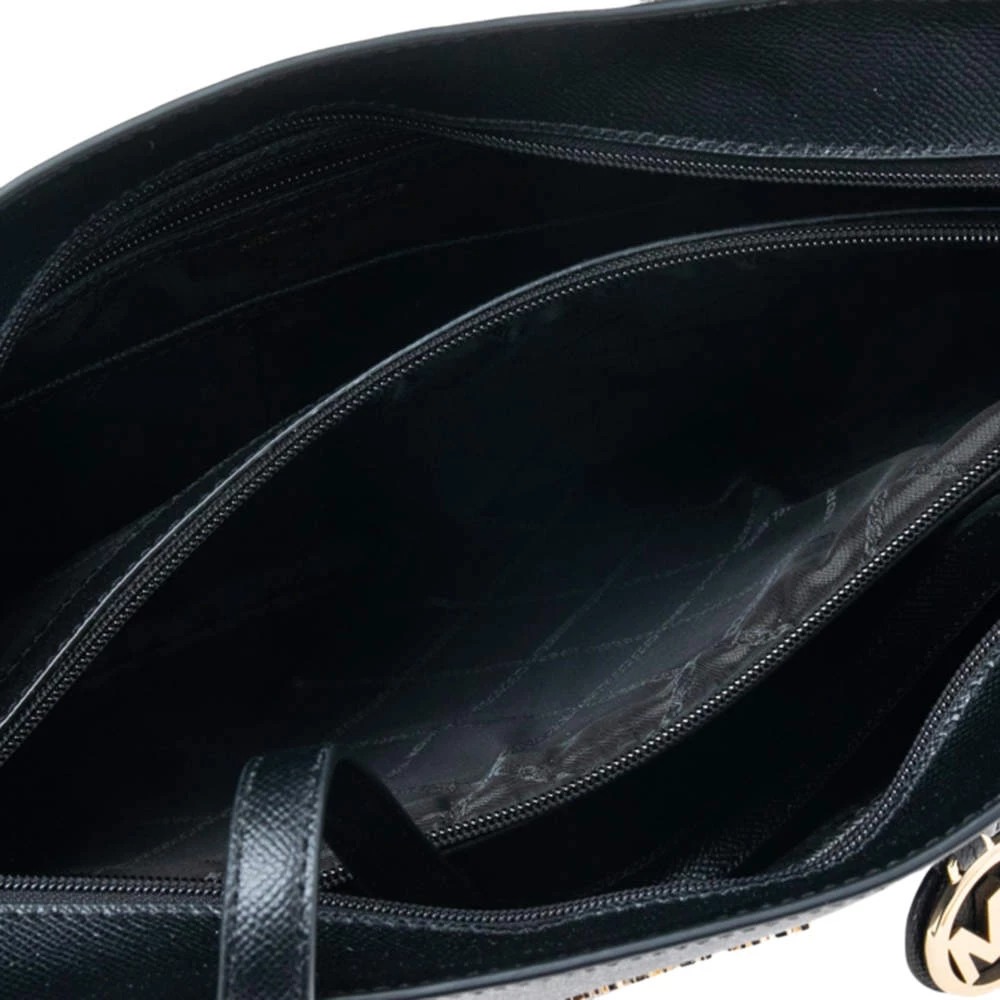 Michael Kors Black Leather Voyager Tote For Women - Image 7
