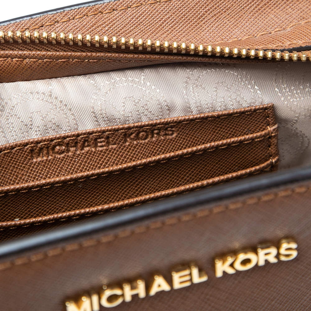 Michael Kors Brown Leather Mini Selma Crossbody Bag For Women - Image 8