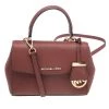 Michael Kors Maroon Leather Mini Ava Crossbody Bag For Women