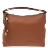 Michael Kors Brown Leather Skorpios Hobo For Women