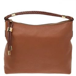 Michael Kors Brown Leather Skorpios Hobo For Women