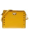 Michael Kors Yellow Leather Sylvie Crossbody Bag For Women