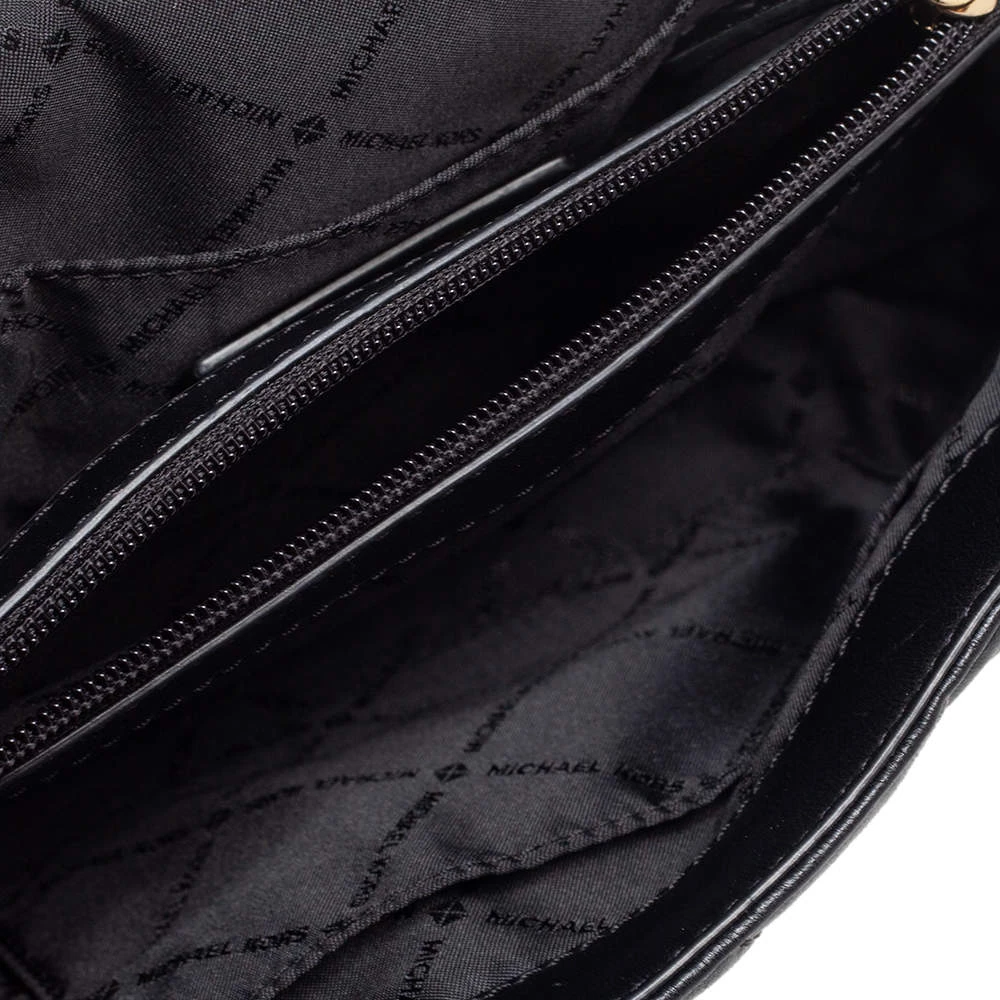 Michael Kors Black Quilted Leather Vivianne Shoulder Bag For Women - Image 8