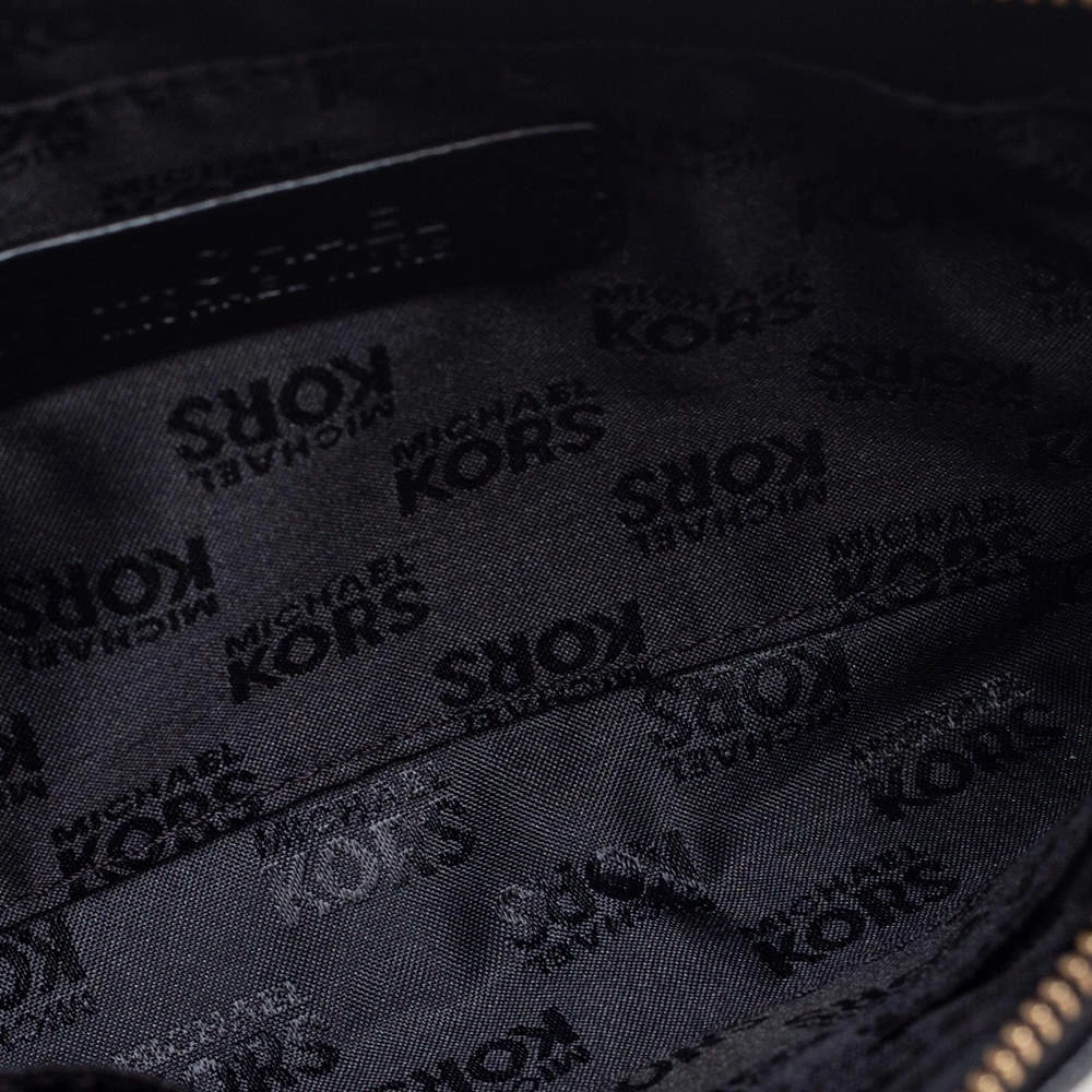 Michael Kors Black Leather Jet Set Wristlet Pouch For Women - Image 7