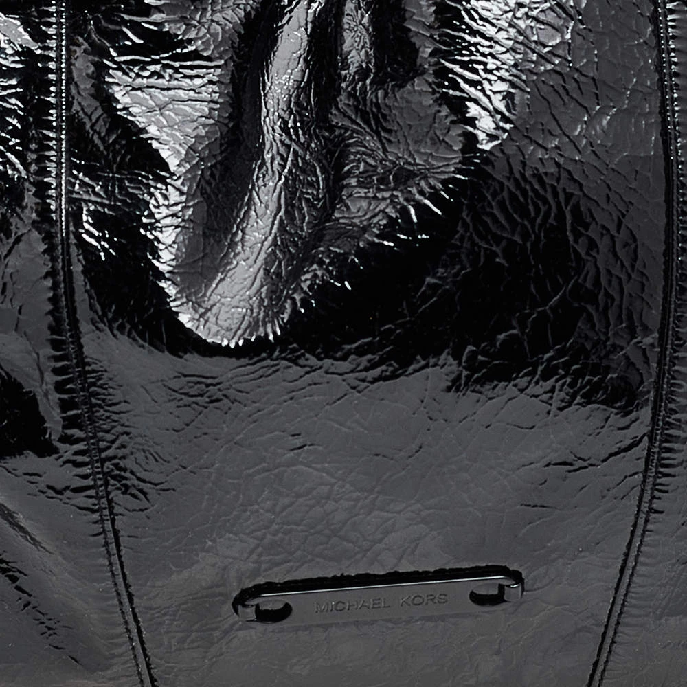 Michael Kors Black Patent Leather Chain Hobo For Women - Image 5