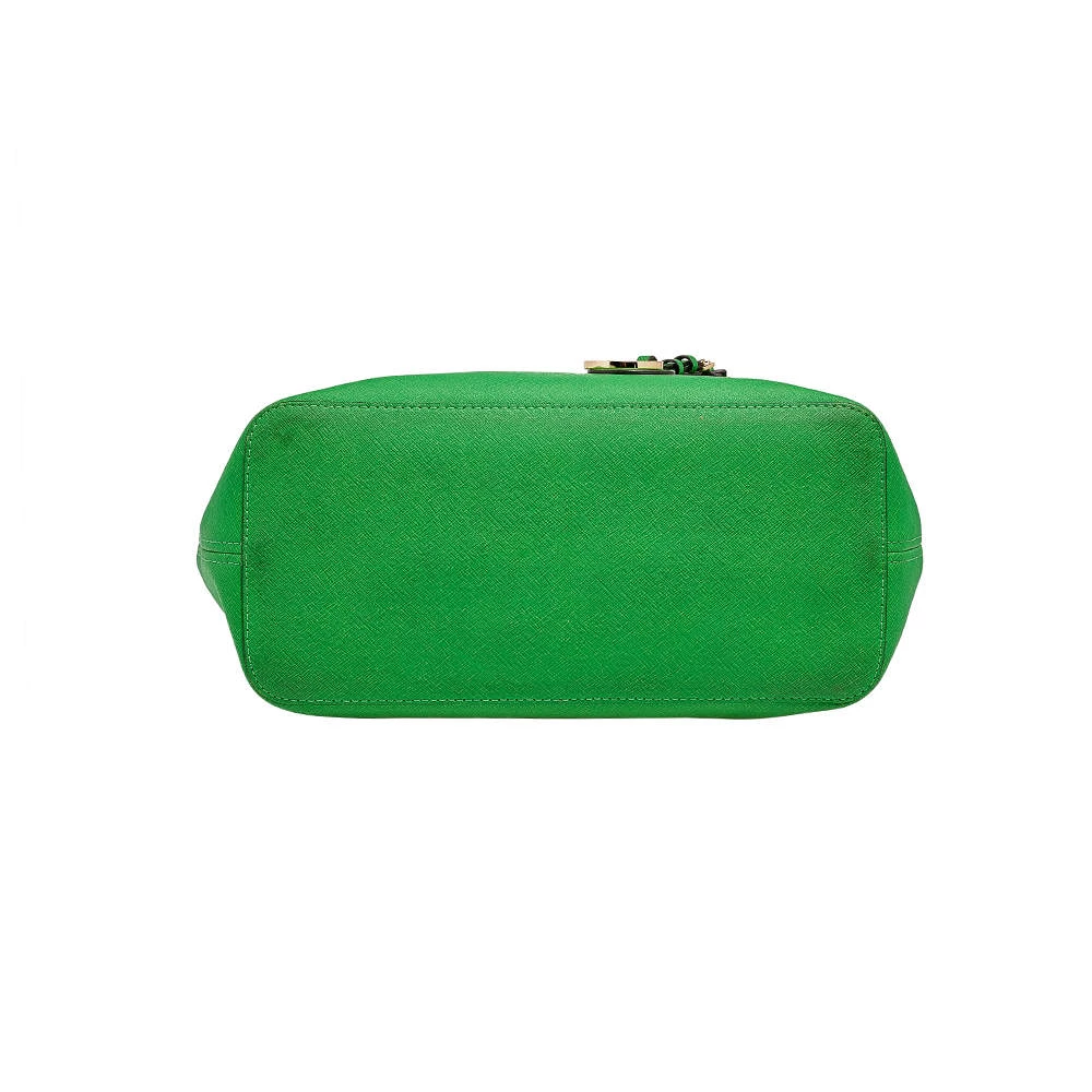 Michael Kors Green Leather Small Jet Set Travel Tote For Women - Image 6