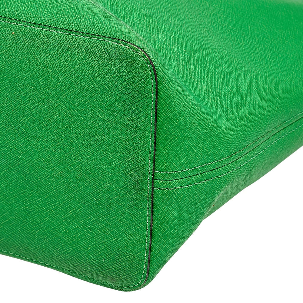 Michael Kors Green Leather Small Jet Set Travel Tote For Women - Image 10