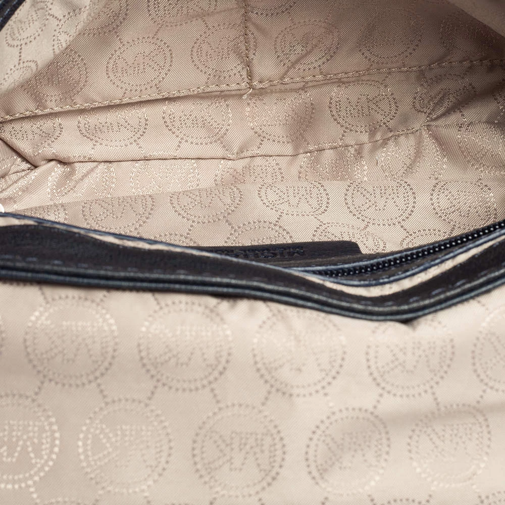 Michael Kors Navy Blue Quilted Leather Hamilton Chain Shoulder Bag For Women - Image 8