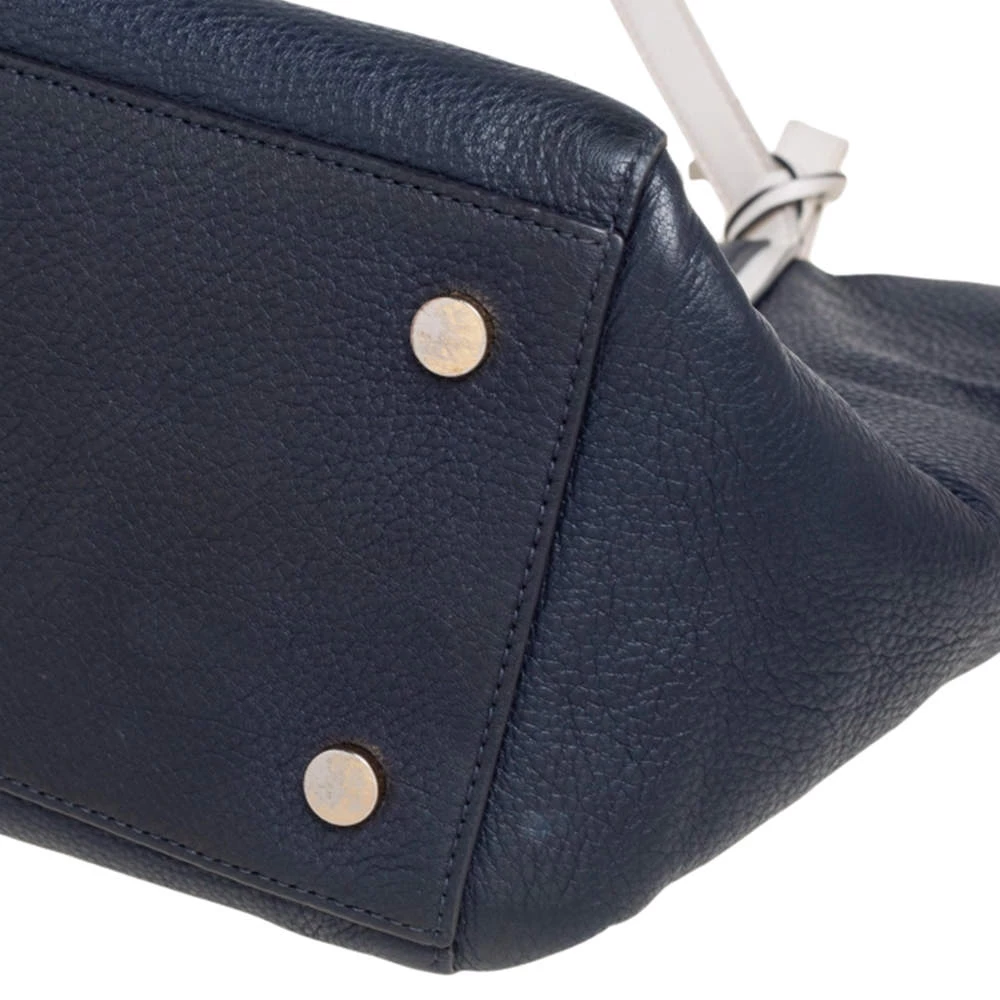 Michael Kors Navy Blue/White Leather Whitney Tote For Women - Image 14