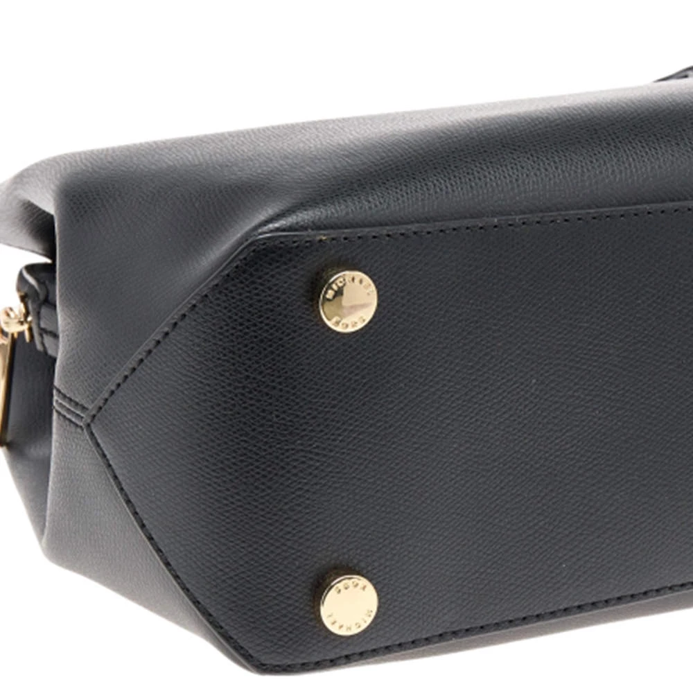 Michael Kors Black Leather Florence Satchel For Women - Image 10