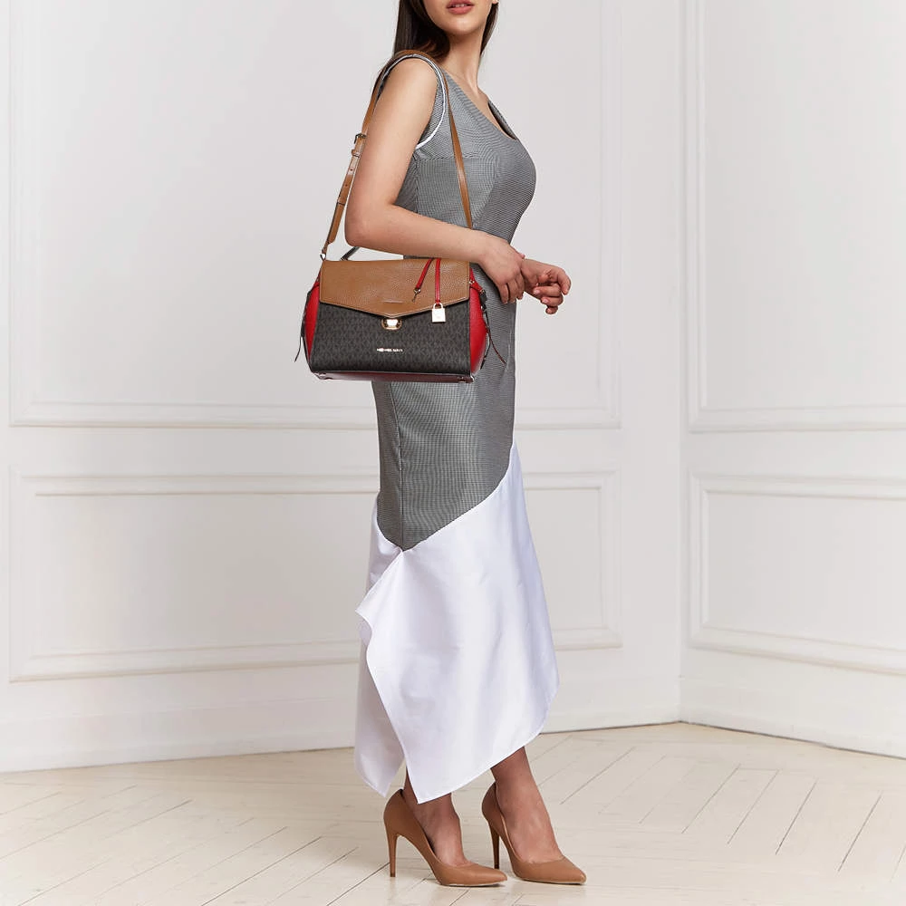 Michael Kors Multicolor Coated Canvas And Leather Bristol Medium Top Handle Bag For Women - Image 2